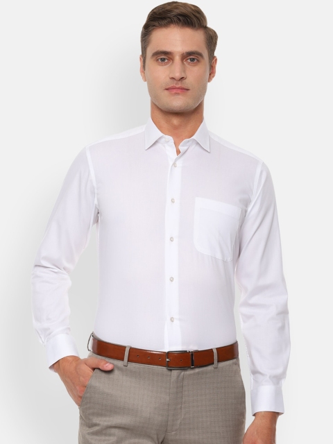

Van Heusen Men White Regular Fit Solid Formal Shirt