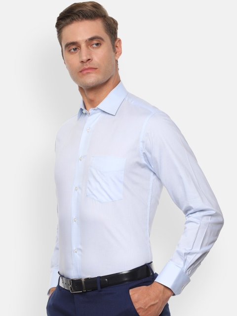 

Van Heusen Men Blue Regular Fit Solid Formal Shirt