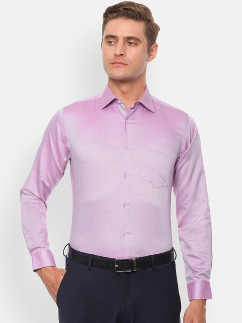 

Van Heusen Men Lavender Regular Fit Solid Formal Shirt