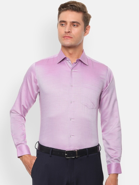 

Van Heusen Men Purple Regular Fit Self Design Formal Shirt