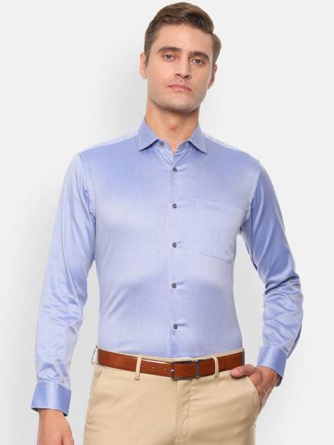 

Van Heusen Men Blue Regular Fit Solid Formal Shirt