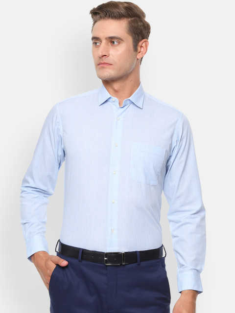 

Van Heusen Men Blue Regular Fit Solid Formal Shirt