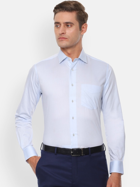 

Van Heusen Men Blue Regular Fit Solid Formal Shirt