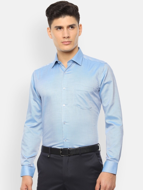 

Van Heusen Men Blue Regular Fit Solid Formal Shirt