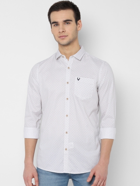 

Allen Solly Sport Men White Red Regular Fit Printed Casual Shirt