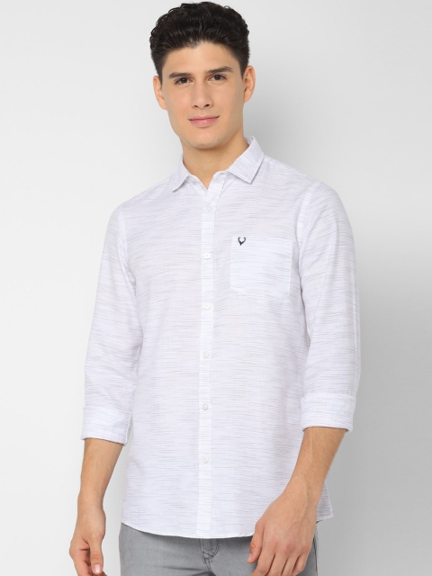 

Allen Solly Sport Men White Blue Regular Fit Printed Casual Shirt