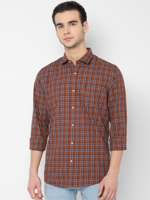

Allen Solly Sport Men Brown Regular Fit Checked Casual Shirt