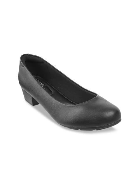 

MODARE Women Black Solid Pumps