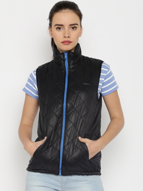 

HARVARD Black Quilted Sleeveless Jacket