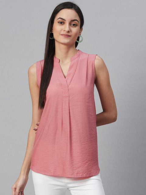 

Marks & Spencer Women Pink Solid Top
