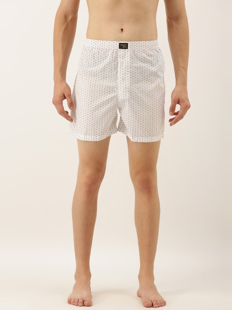 

Urban Dog Men White & Black Printed Boxers UDBX240