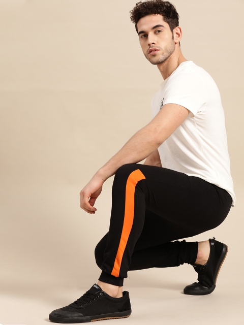 

ether Men Black Solid Joggers