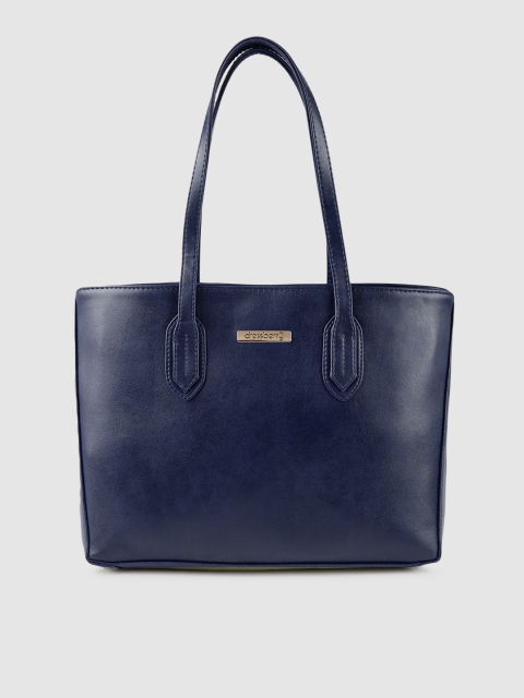 

DressBerry Navy Blue Solid Shoulder Bag