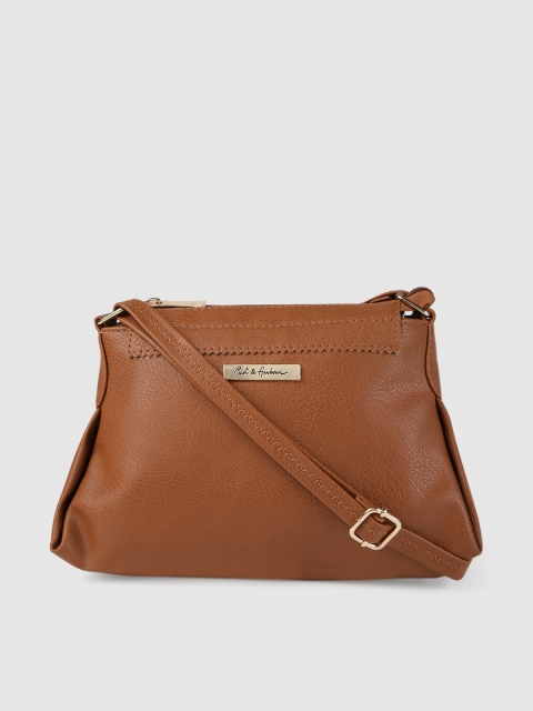 

Mast & Harbour Tan Brown Solid Sling Bag