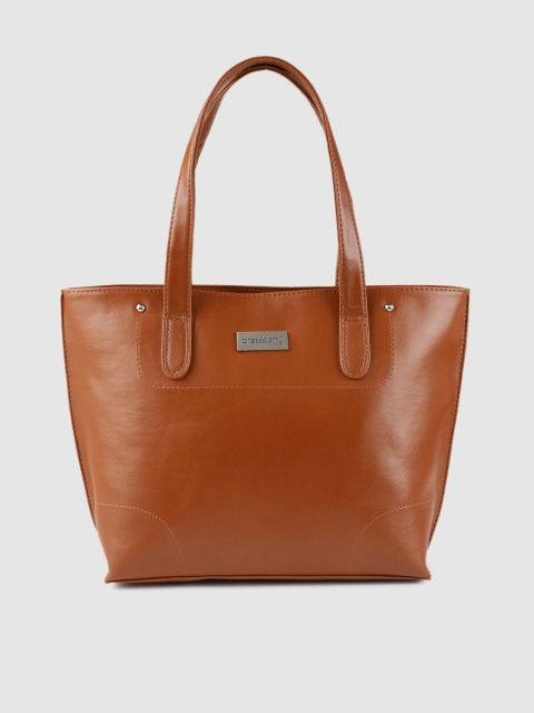 

DressBerry Tan Brown Solid Shoulder Bag