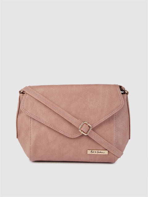 

Mast & Harbour Women Dusty Pink Solid Sling Bag