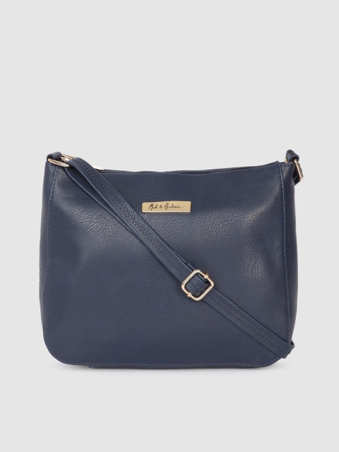 

Mast & Harbour Navy Blue Solid Sling Bag