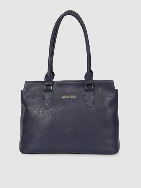 

DressBerry Navy Blue Solid Shoulder Bag