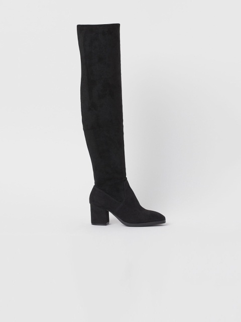 

H&M Women Black Thigh Boots