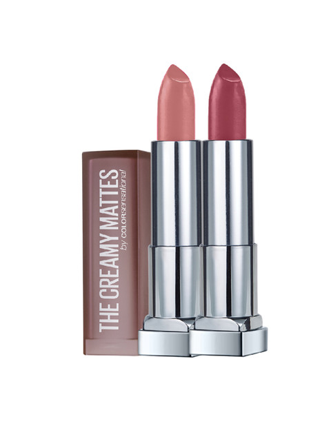 

Maybelline New York Set of 2 Color Sensational Creamy Matte Lipsticks, Red