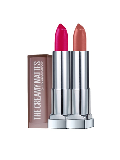 

Maybelline New York Set of 2 Color Sensational Creamy Matte Lipsticks, Red