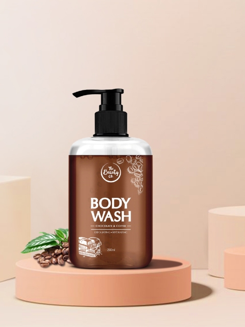 

The Beauty Co. Chocolate & Coffee Exfoliating & Hydrating Body Wash 250 ml, Brown