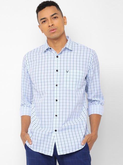 

Allen Solly Men Blue Slim Fit Checked Casual Shirt