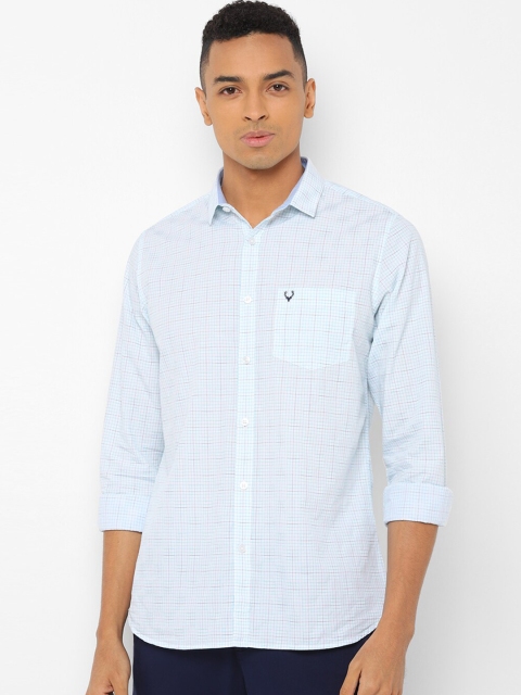 

Allen Solly Men Blue Slim Fit Checked Casual Shirt