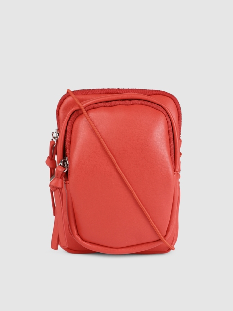 

Mast & Harbour Red Solid Sling Bag