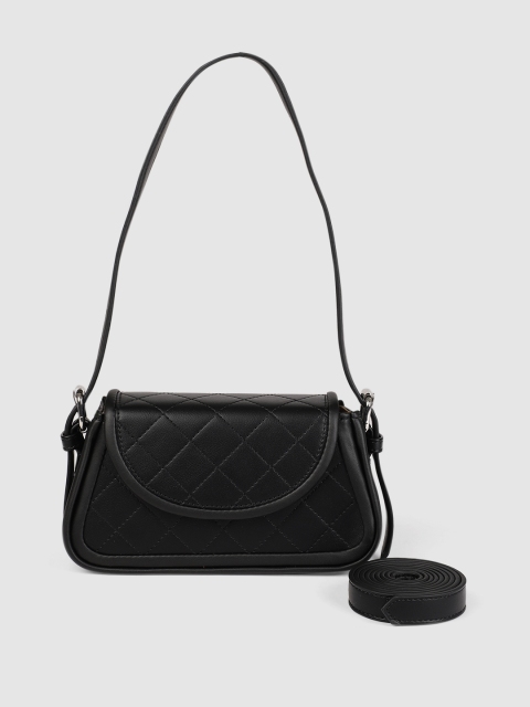 

Mast & Harbour Black Solid Satchel
