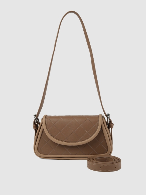 

Mast & Harbour Beige Solid Sling Bag