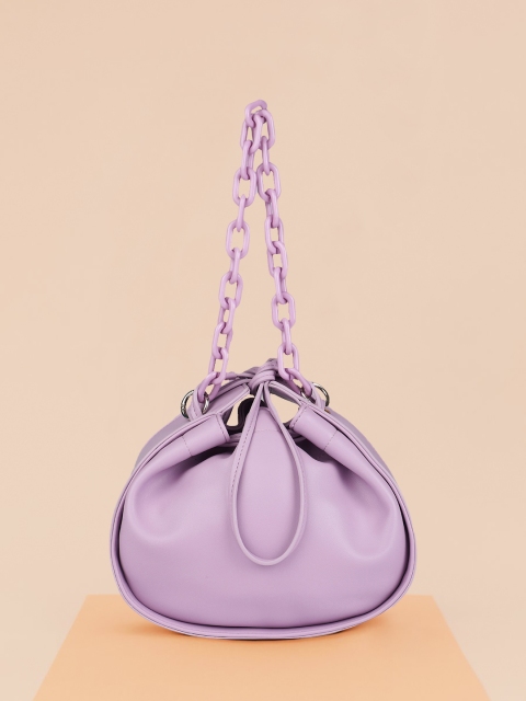 

DressBerry Purple Solid Shoulder Bag