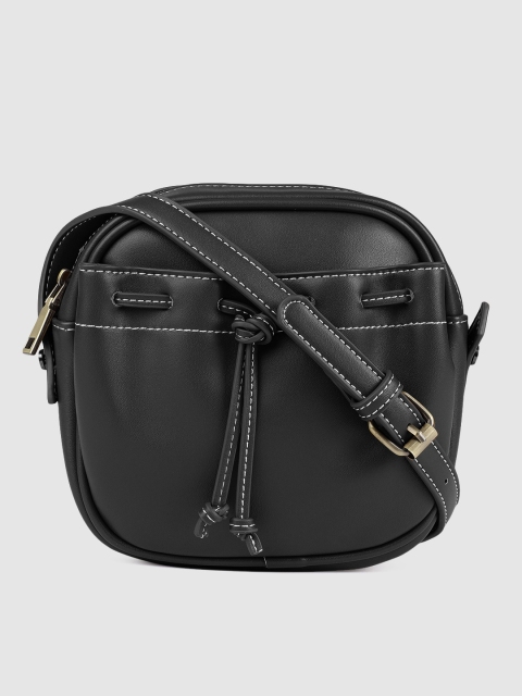 

Mast & Harbour Black Solid Sling Bag