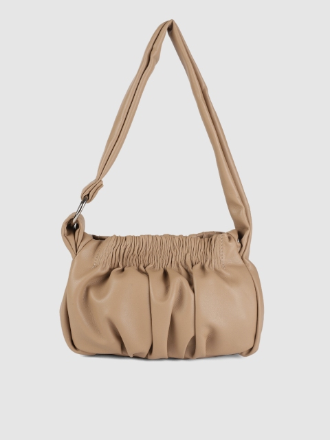 

DressBerry Beige Solid Shoulder Bag