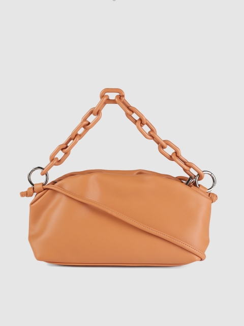 

DressBerry Tan Brown Solid Sling Bag