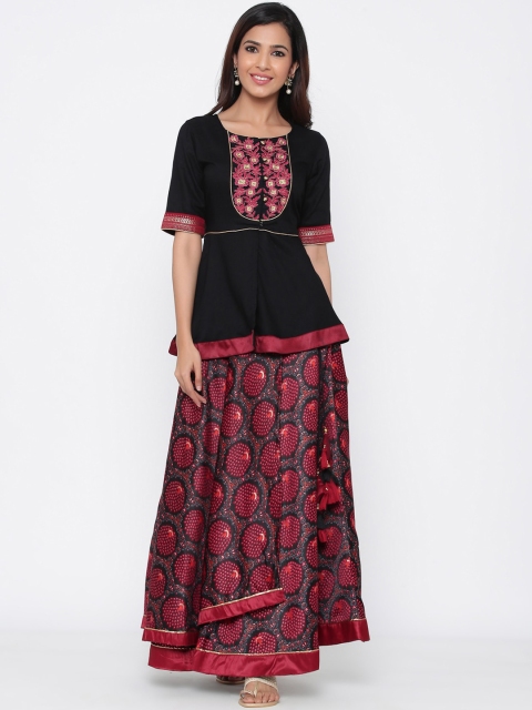 

Juniper Black Ready to Wear Lehenga with Blouse