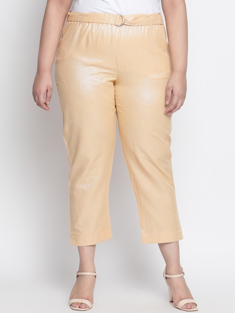 

Amydus Women Beige Regular Fit Solid Trousers