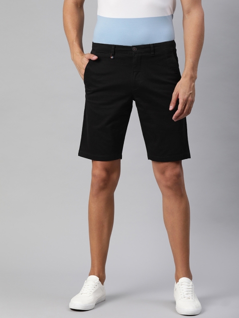 

Louis Philippe Sport Men Black Solid Slim Fit Regular Shorts