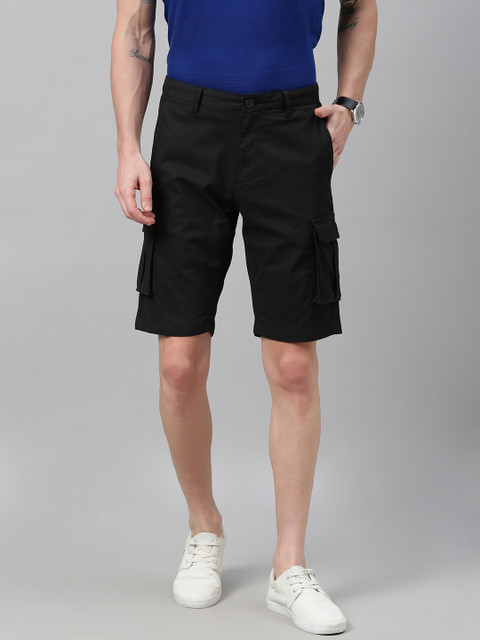 

Louis Philippe Sport Men Black Slim Fit Self Design Regular Shorts
