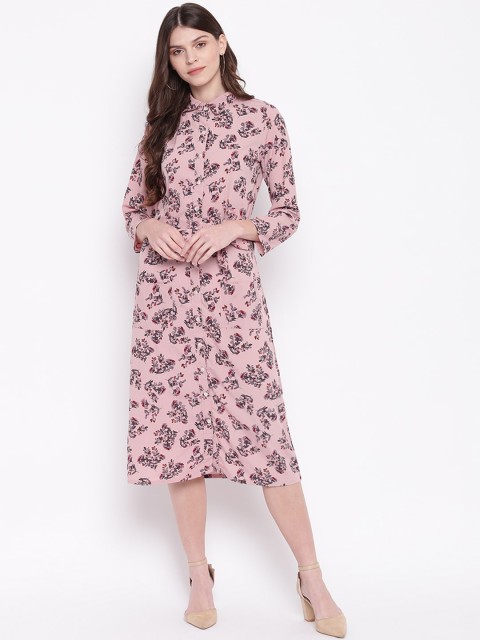 

Mayra Women Pink Printed Shirt Dress