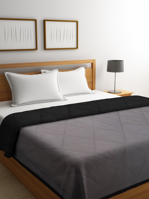 

DREAM WEAVERZ Black Solid AC Room 120 GSM Double Bed Comforter