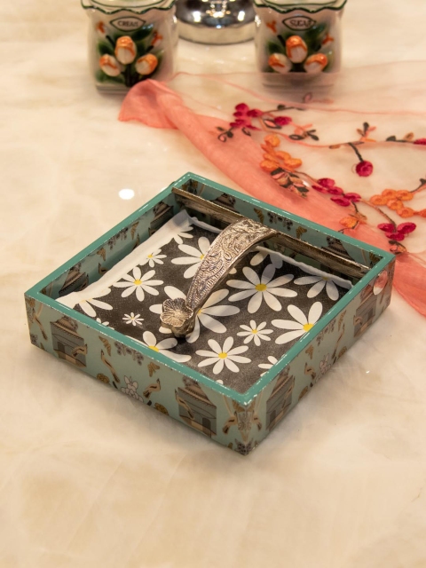 

Tistabene Blue Wood Cela Designer Tissue Holder