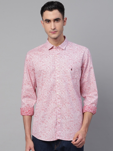 

Louis Philippe Sport Men White & Pink Slim Fit Printed Casual Shirt