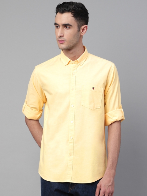 

Louis Philippe Sport Men Yellow Slim Fit Solid Casual Shirt