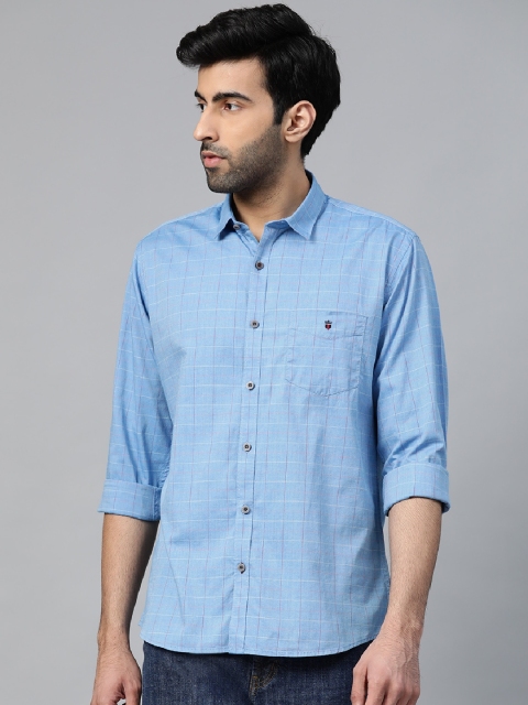 

Louis Philippe Sport Men Blue & Red Slim Fit Checked Casual Shirt