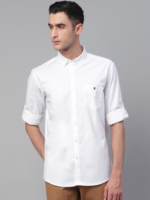 

Louis Philippe Sport Men White Slim Fit Solid Casual Shirt