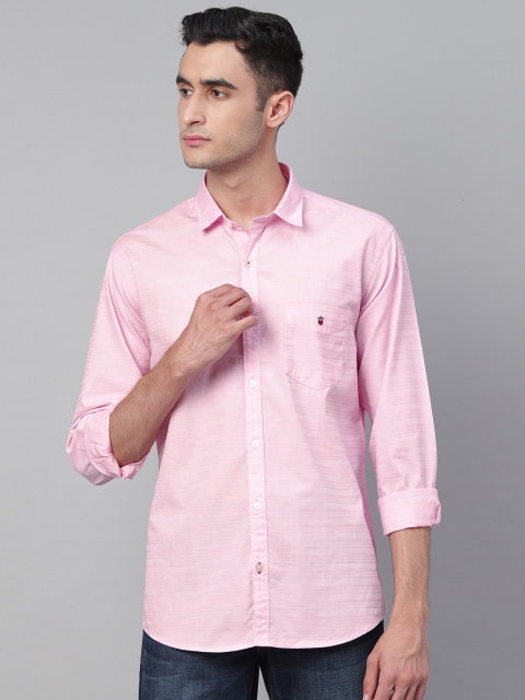 

Louis Philippe Sport Men Pink Slim Fit Striped Casual Shirt