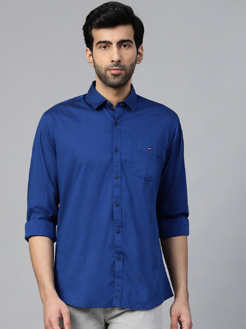 

Louis Philippe Sport Men Blue Slim Fit Solid Casual Shirt