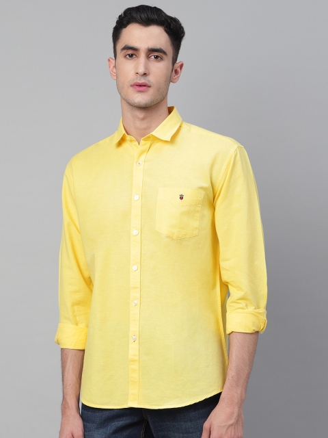 

Louis Philippe Sport Men Yellow Slim Fit Solid Casual Shirt