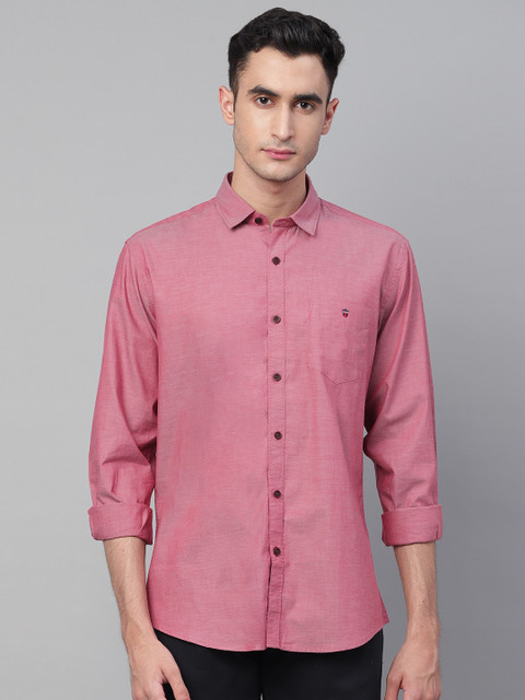 

Louis Philippe Sport Men Pink Slim Fit Solid Casual Shirt
